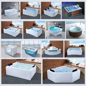 Baignoire à remous de luxe sur le toit |   Matériau acrylique, design autoportant |   Spa intelligent à <span class=keywords><strong>bois</strong></span> avec massage |   Drain extérieur personnalisé - Product Image 6
