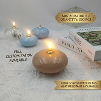 Bougie LED sans flamme en verre, lumières de Noël, fournisseur de marques privées, ampoule en forme de larme, lumière chaude, décoration de salon, cadeau, borosilicate