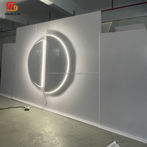 SMOOTH Factory Direct 3D White Led PVC <b>Backdrop</b> <b>Stand</b> Stage Rectangle <b>Backdrop</b> For Outdoor Indoor Decoration - Product Image 3