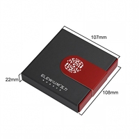 Boîtes en carton de luxe noires et rouges pour mini-dispositifs anti-perte, emballage personnalisé pour appareils électroniques