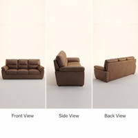 Ensemble de canapés d'appoint de loisirs, en similicuir, 1/2/3 places, pour salon et mobilier de bureau