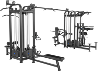DGZ7002 Promotion : Appareil de musculation multifonctionnel 8 stations pour la maison, équipement de gym à domicile à charge par poulie
