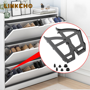 LINKCHO scarpiera in plastica ribaltabile per accessori Hardware per mobili da bagno o da pranzo da cucina per scarpiere - Product Image 1