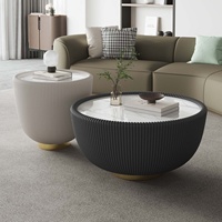 Table basse en dalle de pierre, style italien moderne, luxe léger, pour petit appartement, salon simple, maison, populaire sur internet, créative