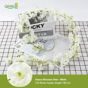 कृत्रिम रेशम साकुरा गार्लैंड चेरी खिलने वाली विस्टेरिया शादी की पृष्ठभूमि सजावट के लिए फूलों - Product Image 3