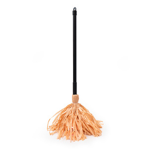Halloween Witch Broom Prop Kids Cosplay Costume Accessory Plastic Handle Straw Broomstick for <strong>Party</strong> and Holiday <strong>Decoration</strong> - Product Image 1