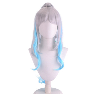 Peluca de <span class=keywords><strong>Cosplay</strong></span> de <span class=keywords><strong>Yamato</strong></span> de One Piece, Multicolor Degradado, Cuatro Emperadores y Bestias - Product Image 2