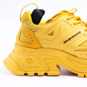 New Designer Sneaker Training Sport Brand Men Mesh Leather Luxury Retro Walking Style Shoes Custom Running Shoe With Logo