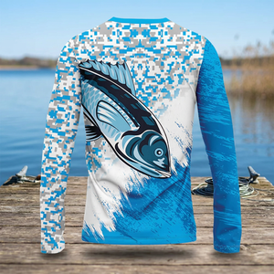 Camisetas de Pesca Personalizadas Unisex de Manga Larga 2026, Protección Solar UPF50+ para Adultos, Absorción de Humedad, Impresión por Sublimación - Product Image 3