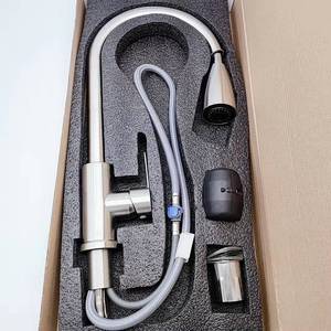 Hot Bán Loại Nặng Brushed Nickle Vòi Nước Nhà Bếp Với Phun SUS 304 Kéo Xuống Xử Lý Duy Nhất <span class=keywords><strong>Tap</strong></span> Mixer Bồn Rửa Nhà Bếp Vòi Nước - Product Image 6