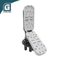 Caja de empalme de fibra óptica tipo domo Gcabling BEP BEPO FTTH OPGW, caja de empalme en línea plana de fibra óptica ATP para vía férrea