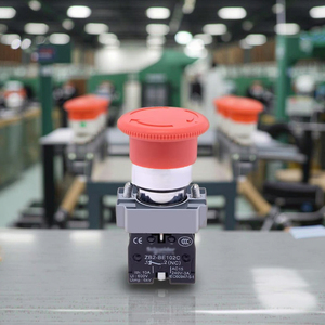 Interruptores de Botón Pulsador de Reinicio Automático Serie XB2, Botón de Arranque Plano Tipo Hongo Verde en Rojo, Amarillo, Negro - XB2BC31C - Product Image 5