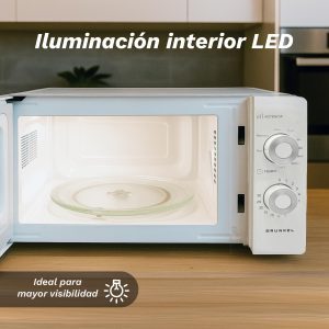Forno a Microonde Grunkel 20L con Grill 700W Bianco - Product Image 6