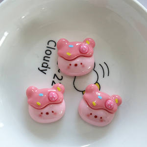 Cabujón de resina de flores de hielo, funda de teléfono de resina, cabeza de cuerda, flor, abalorio plano, artesanías de resina Kawaii para Decoración - Product Image 6