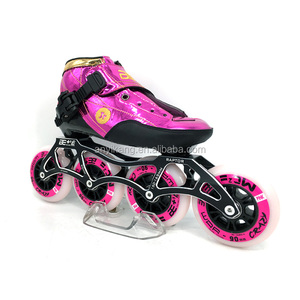 Fábrica de <span class=keywords><strong>patines</strong></span> de velocidad profesional de <span class=keywords><strong>4</strong></span> <span class=keywords><strong>ruedas</strong></span> al por mayor, barato, OEM personalizable para el ocio de carreras de adultos - Product Image 3