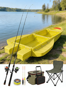 Bateau de pêche pliable en plastique à faible entretien, montable sur véhicule - Product Image 2