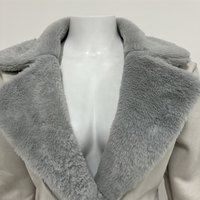 Veste d'Hiver Femme Grande Taille, Manteau Chaud en Velours Épais, Fausse Fourrure Longue, Parka Femme, Vestes à Double Boutonnage