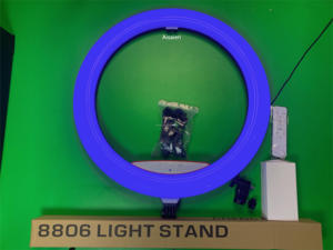 Chất lượng cao mj56 22 inch RGB vòng ánh sáng + 3 người giữ điện thoại + từ xa + Chân máy đứng + Plug-in dây + Túi - Product Image 5