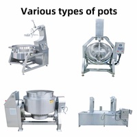 Machine de cuisson et de mélange pour sauces, confitures, marmelades, chocolat, caramel, garnitures et bouillies de suif de bœuf
