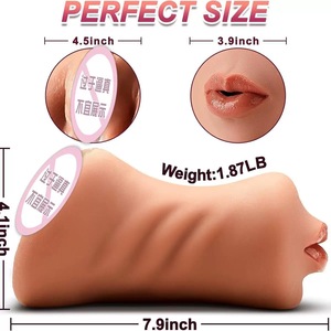 Artículos Más Vendidos, Masturbador Masculino de Doble Canal, Molde Realista para Sexo Vaginal, Juguetes Sexuales para Adultos, Venta al por Mayor de Fábrica - Product Image 1