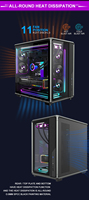 New Gaming PC Full Tower Steel and Metal Gabinete ATX Computer Case in Stock Hot Sale ARGB PC Chassis