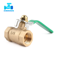 Vanne à boisseau sphérique femelle en laiton robuste/léger de 3/8'' OEM ODM, raccord de tuyauterie à visser pour gaz, eau, huile, accessoire de plomberie