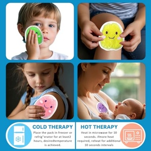 Compresa Fría/Caliente Reutilizable para Niños, Alivio Auxiliar <span class=keywords><strong>de</strong></span> la Fiebre y el Dolor para Dientes del Juicio, Cólicos del Bebé, Gases, Dolor <span class=keywords><strong>de</strong></span> Estómago y Dolores <span class=keywords><strong>de</strong></span> Cabeza - Product Image 4