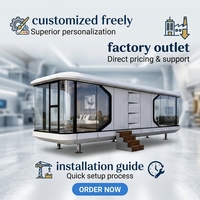 Maison préfabriquée en conteneur, maison modulaire préfabriquée, maisons mobiles pour une livraison rapide et un assemblage sur site