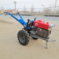 Motoculteur 20 CV de marque SX avec boîte de vitesses 6+2 2RM, démarrage manuel/électrique, composants essentiels incluant moteur et engrenages