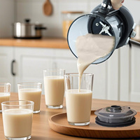 Mixeur Électrique 10-en-1 pour Lait Végétal 1,5 L Portable 7 Vitesses en Verre Borosilicate Haute Qualité pour Usage Domestique et Préparation de Lait de Soja/Avoine pour Bébé