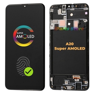 Display AMOLED di Ricambio IPARTS per Samsung <span class=keywords><strong>Galaxy</strong></span> <span class=keywords><strong>A20</strong></span> SM-A205F SM-A205, Schermo Touch OLED con Telaio Assemblato - Product Image 1