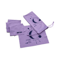 Sac de lunettes de soleil rectangulaire de luxe 18*9 en vente en gros étui à cordon pour lunettes optiques en microfibre de haute qualité pour salle d'étude