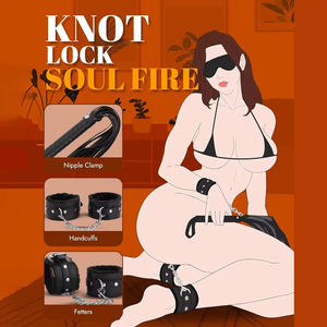 Kit de Bondage BDSM de 11 Piezas, Set de Restricción, Esposas, Grilletes para Tobillos, Collar, Correa, Látigo, Cuerda, Antifaz, Pinzas para Pezones, Juguete Fetiche - Product Image 3