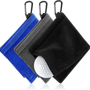 Tùy Chỉnh Xách Tay Túi Nhỏ Golf Bóng Khăn Với Clip Lau, Làm Sạch Và Ngâm Khăn Cho Chơi Golf