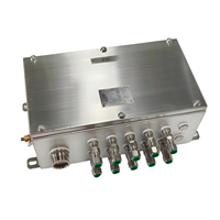 Boîte de jonction antidéflagrante en acier inoxydable SS316L série LD-FBJX (Ex d IIC/DIP) IP66, surface peinte/polie pour station-service
