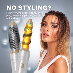 <span class=keywords><strong>Brosse</strong></span> <span class=keywords><strong>soufflante</strong></span> rotative à air chaud, styler boucleur en une étape, sèche-cheveux électrique 5 en 1 - Product Image 2