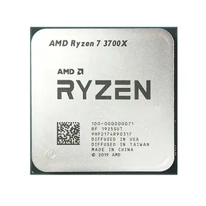 R7 3700X Socket AM4 cpus pour AMD R yzen 7 3700X 3.6 GHz huit cœurs Sinteen-Thread 65W 7NM L3 = 32M processeur utilisé pour ordinateur de bureau