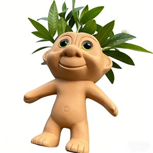 Lustiger Troll-Puppen-Blumentopf, Niedlicher Harz-Pflanzkübel für Heim- und Gartendekoration - Product Image 3