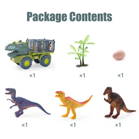 Camion Porte-Voitures et Dinosaures pour Garçons, Véhicule de Transport, Modèle Animal Dinosaure Tyrannosaure Rex, Jeu, Cadeaux d'Anniversaire pour Enfants