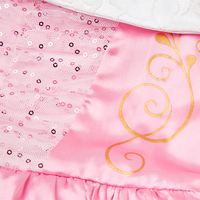 Robe de princesse de Noël à sequins et accents roses, design épaules dénudées, pour filles, célébrations d'anniversaire pour enfants