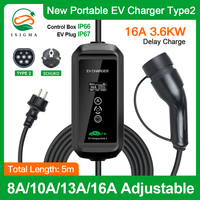 Nouvel entrepôt européen 16A 32A 1P/3P Type1 Type2 GBT CHADEMO Câble de charge Adaptateur de prise Prise Chargeurs portables pour véhicules électriques