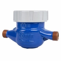 Compteur de débit d'eau froide domestique en fonte DN40 à raccord fileté, OEM ODM, en fonte filetée et acier inoxydable, vente en gros