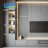 Panneau mural rainuré WPC de haute qualité, alternative au bois en PVC 3D, panneaux intérieurs/commerciaux/cuisine/salle de sport, style traditionnel en plastique