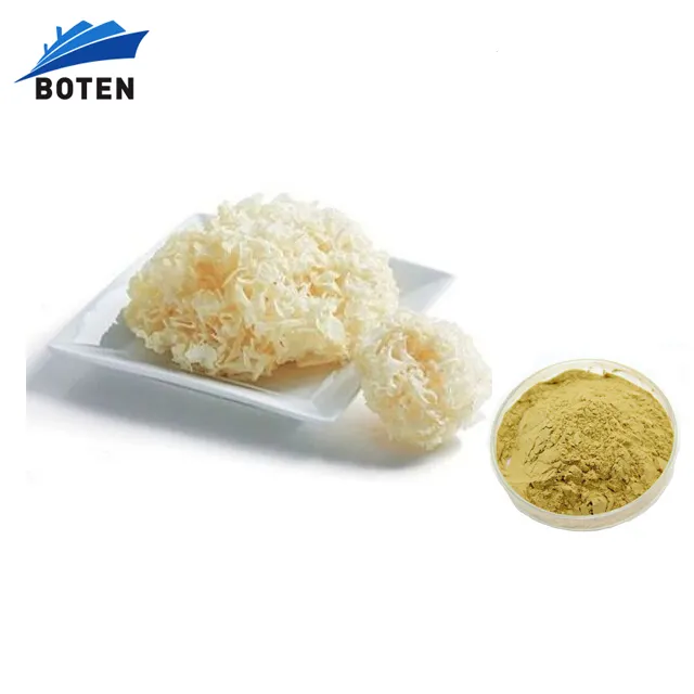 Tremella fuciformis Trắng Jelly nấm chiết xuất bột dissolvable 10%-50% Beta Glucan