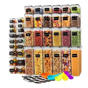 aohea Strong Heavy Duty Plastic Modular Design Airtight Cereal Storage Container