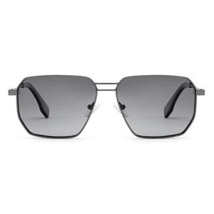 Unisex Rectangle Sunglasses Full Rim <b>Gold</b> <b>Frame</b> Green Lenses UV400 Protection Outdoor Use Adult - Product Image 2