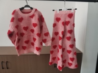 Ensemble de pantalons évasés pour bébé fille 100% coton, doux et chaud, avec motif de nœud, style décontracté, avec cœur