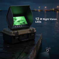 Moniteur LCD HD 5 pouces en plastique pour détecteur de poissons, 3000 NIT, lisible en plein soleil, 220° de vue large, étanche IP68, 12-24V, pour bateaux et applications marines