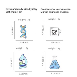 Classe de chimie Microscope chromosomique à <span class=keywords><strong>ADN</strong></span> Instrument de chimie Broche de peinture émail métallique - Product Image 6