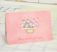 Carte de vœux 3D pop-up Evergreenwrap, bouquet de roses et de tulipes, carte postale, carte de vœux pour la fête des mères, la Saint-Valentin, la fête des enseignants